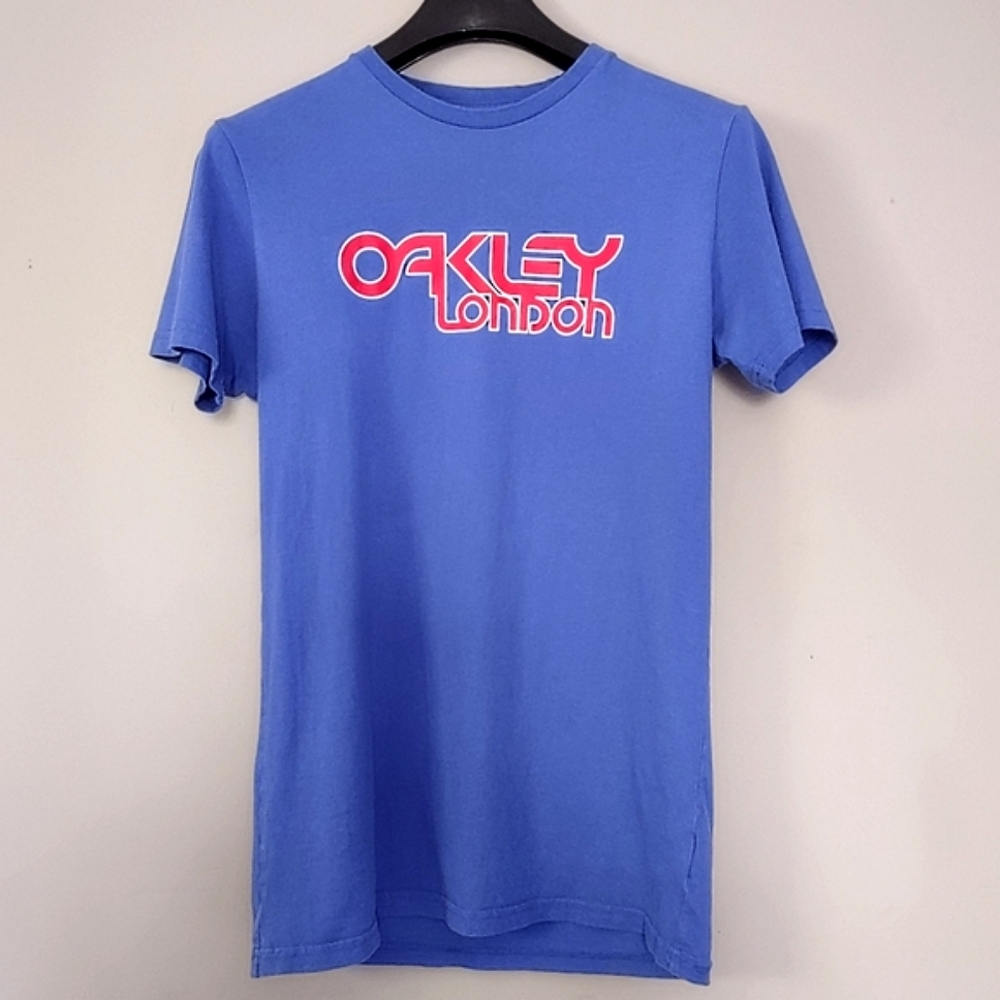 Oakley Vintage London T-shirt Short Sleeve Blue Medium